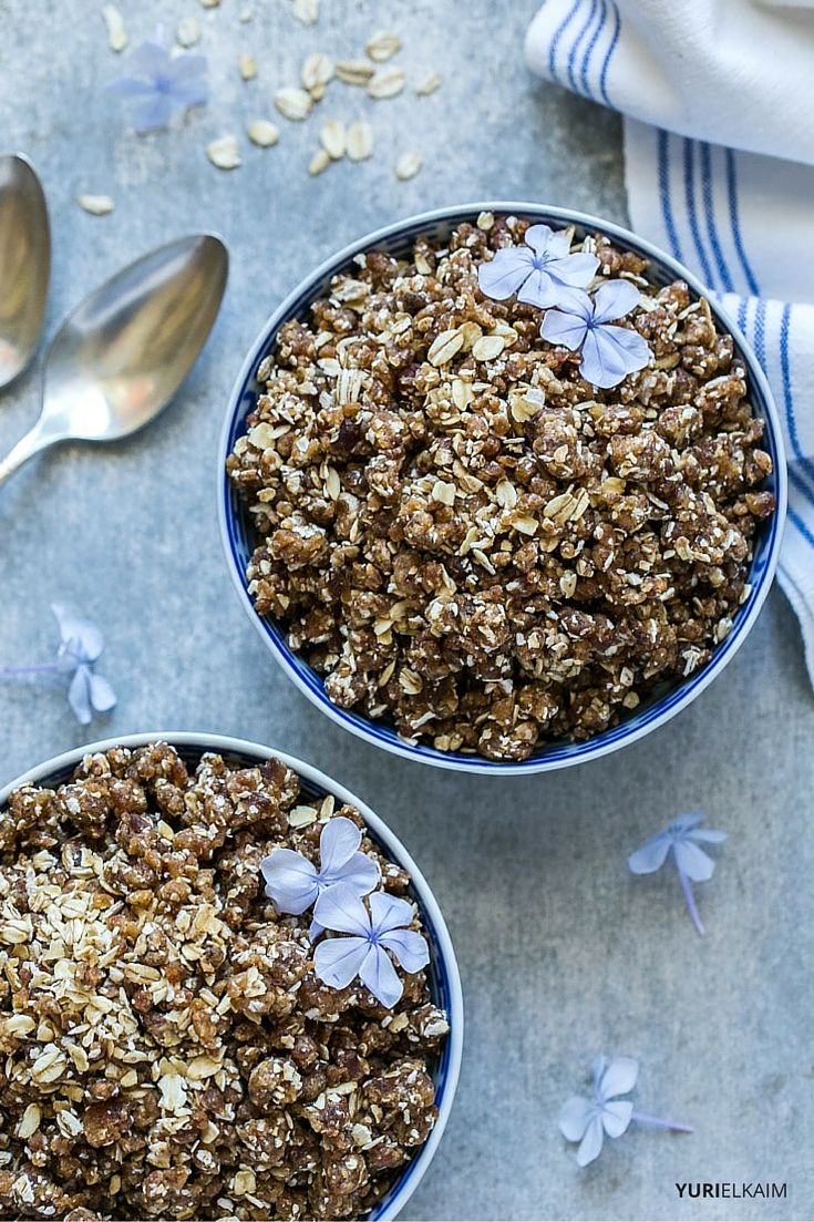 Raw Granola Recipe (No Dehydrator Needed) Yuri Elkaim