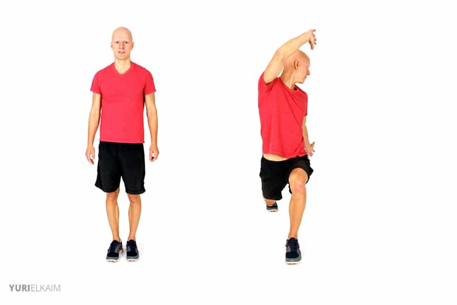 Dynamic Warm-up Exercises - Twisting Reverse Lunge