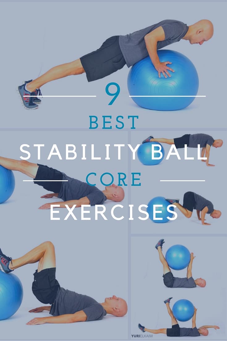 stability ball core exercises for beginners