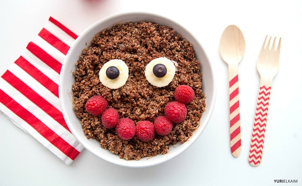Chocolate Quinoa Healthy Breakfast Bowl for Kids Yuri Elkaim