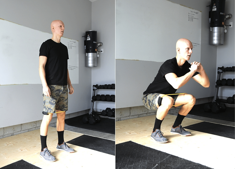 Best Glute Exercises - Band-Resisted Hip Abduction Squats