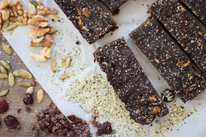 With Vegan Diet Athletes Improve Health And Thrive-Cocoa Superfood Hemp Bars - @nutritionstripped