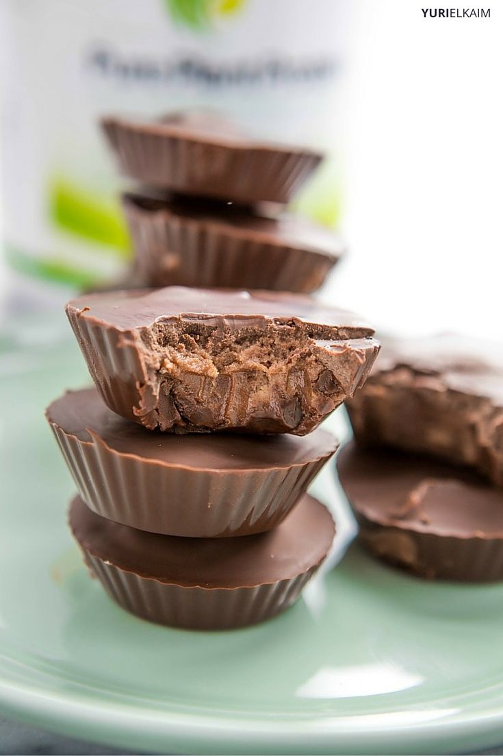 Protein Peanut Butter Cups Made Healthy (Just 5 Ingredients) Yuri Elkaim