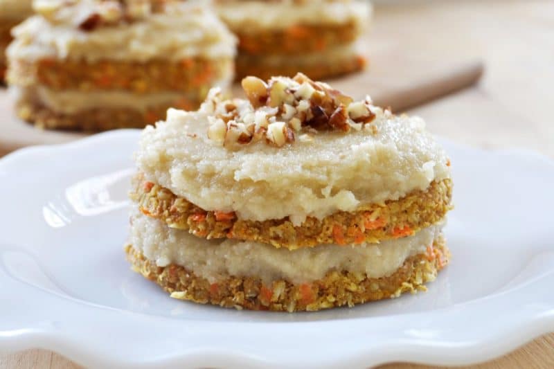 The Healthy Raw Desserts You Have Been Waiting For-Raw Carrot Cake Vegan - The Colorful Kitchen