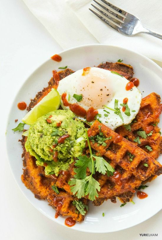 3-Ingredient Sweet Potato Waffles