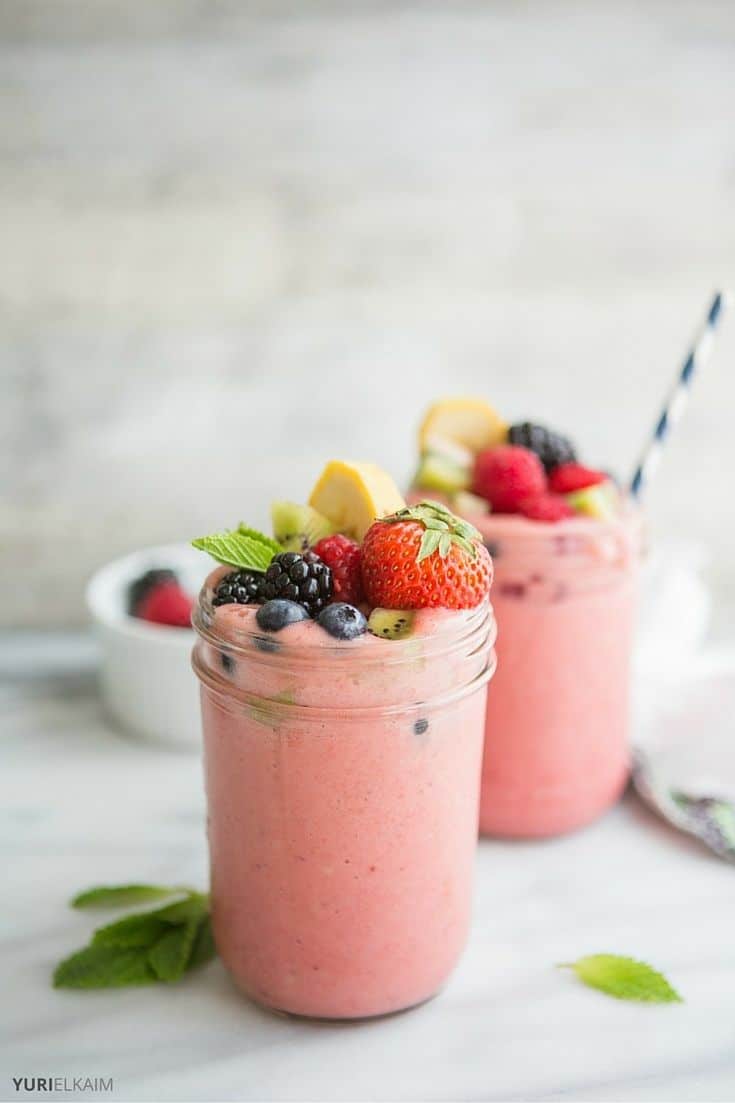 Banana and Strawberry Smoothie