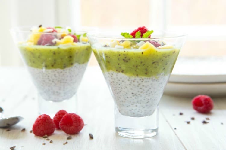 Tropical Kiwi and Chia Parfait