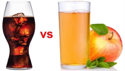 apple juice vs orange juice