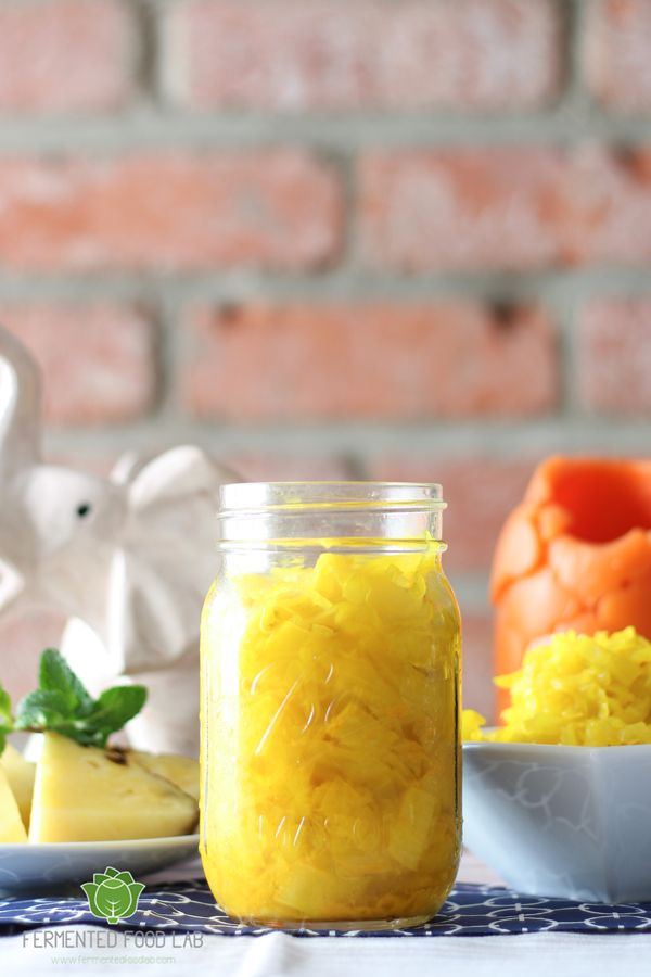 Incredible Apple Cider Vinegar Recipes To Improve Your Health-pineapple-turmeric-sauerkraut-via-fermented-food-lab