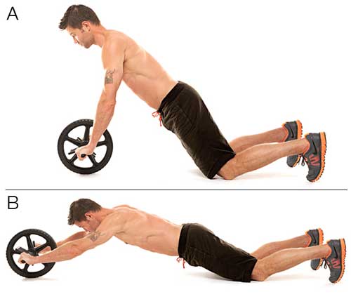 fold away ab roller