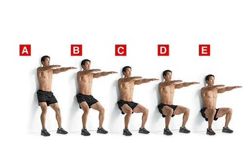 Knee Strengthening Exercises - Wall Squat